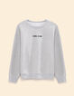 Sweat gris molleton maxi visuel dos I.Code-5