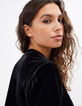 Zwart baseball jack in velours de panne I.Code-3