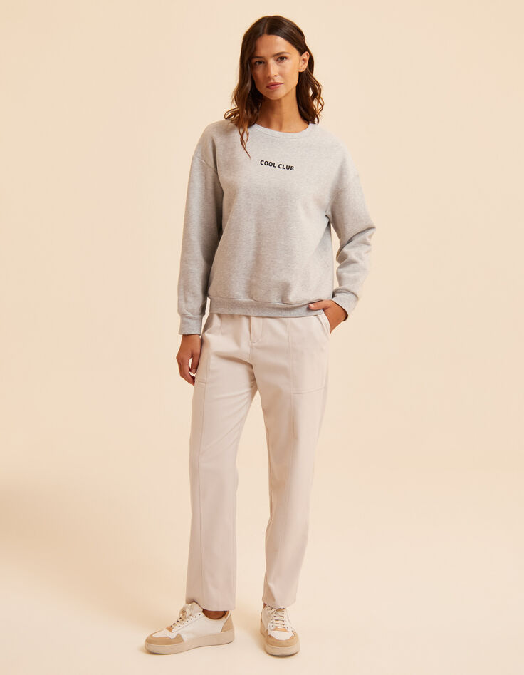 Sweat gris molleton maxi visuel dos I.Code-6