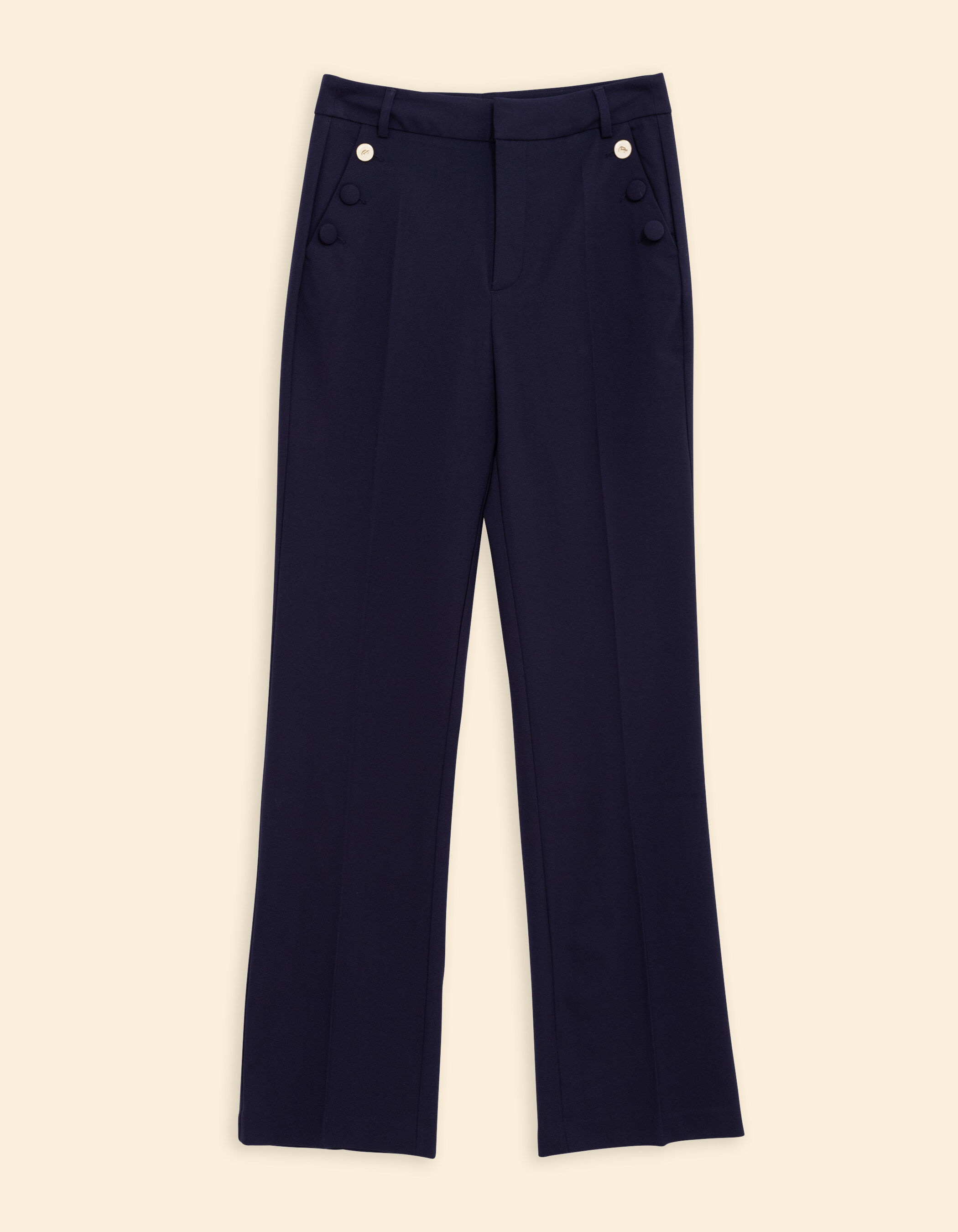 Pantalon de costume marine a pont I.Code