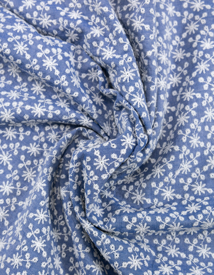 Zwarte blouse ecru borduursels I.Code-8 Zwarte blouse ecru borduursels I.Code-8