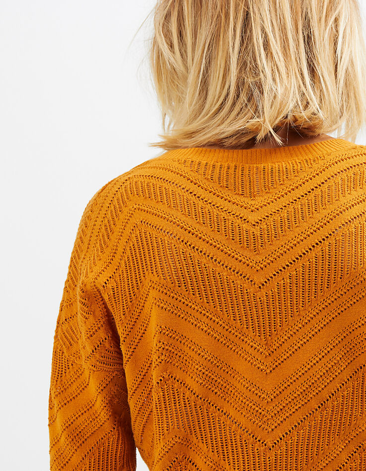 Kurkuma trui in ajourtricot I.Code-5