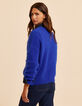 I.Code blue knit V-neck sweater Marine-4