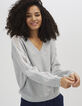Sudadera gris claro jaspeado-3