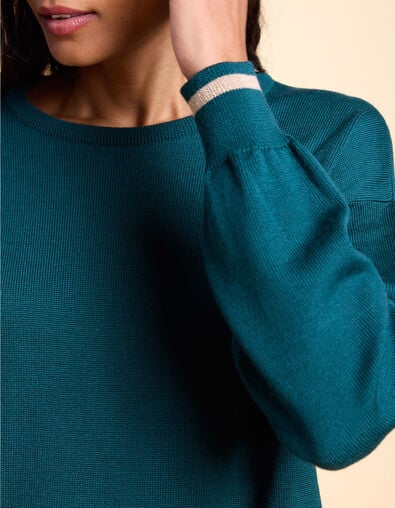 Jersey de punto fino verde medianoche I.Code x Lafrançaise