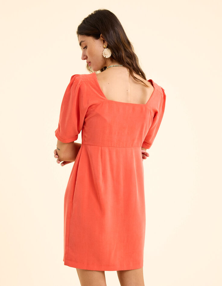 Robe courte rouge décolleté cœur I.Code-5
