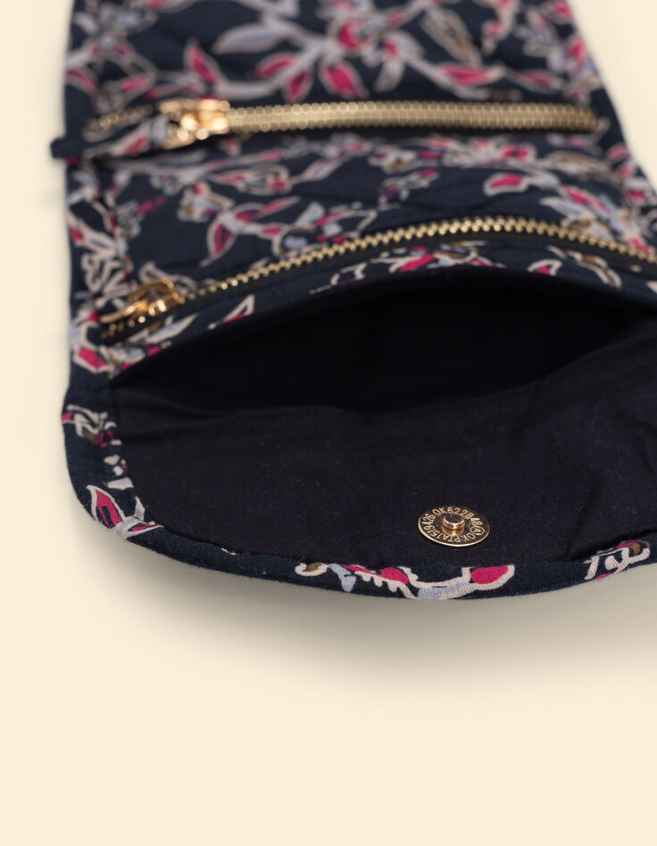 Pochette noire imprimé indien bohème I.Code-4 Pochette noire imprimé indien bohème I.Code-4