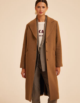 Manteau long camel I.Code