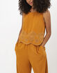Kurkumagelber Overall mit besticktem Top I.Code-5