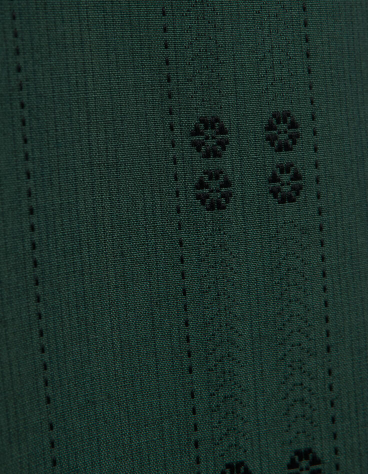 Blouse vert nuit brod&eacute;e I.Code-8