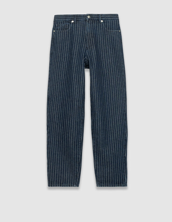 Gerade geschnittene Cropped-Damenjeans Streifenmotiv-7