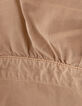 Camelfarbenes Damen-Jeanskleid Druckkn&ouml;pfe Schmuckborte-8