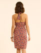 Robe dos-nu rouge imprimé fleuri I.Code-4