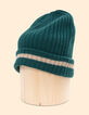 Gorro de punto canalé verde I.Code x Lafrançaise-2 Gorro de punto canalé verde I.Code x Lafrançaise-2
