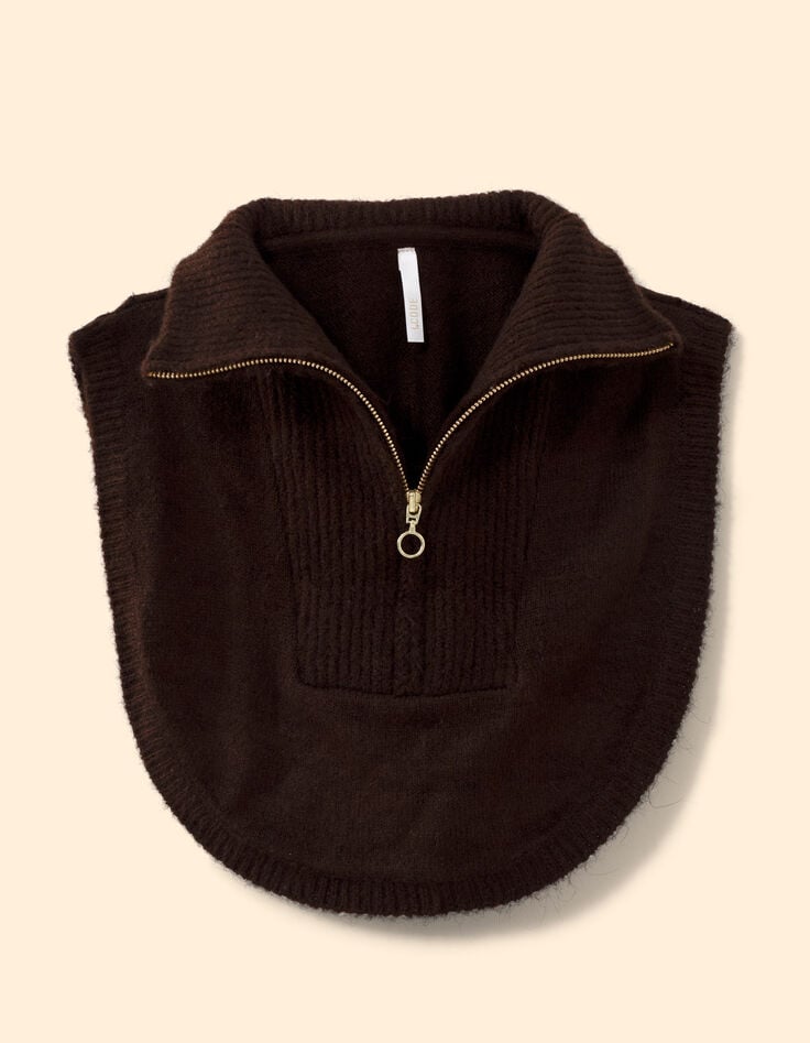 Cuello camionero plastrón marrón punto I.Code-4 Cuello camionero plastrón marrón punto I.Code-4