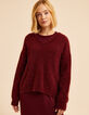 Jersey cuello V burdeos punto MARINE I.Code-3