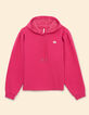 Roze sweathoodie borduursel dubbel hart I.Code-6