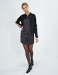 Robe noire imprimé graphique I.Code-6