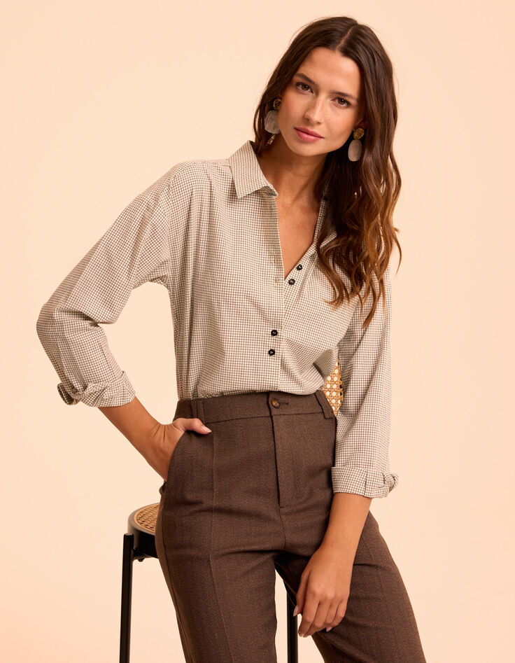 Overhemd lange mouwen ruitjesmotief I.Code-1