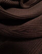 Brown ribbed knit tube dress I.Code-7