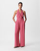 Damen Jumpsuit mit pinker Halfterhose-1