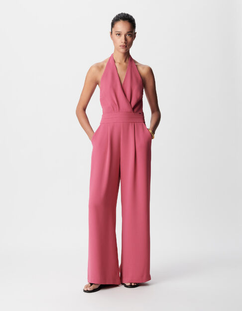 Damen Jumpsuit mit pinker Halfterhose - IKKS