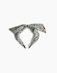 Diadema blanco roto con estampado wax plátanos I.Code-1