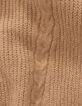 Ecru mouwloos vest details kabelbreiwerk I.Code-8