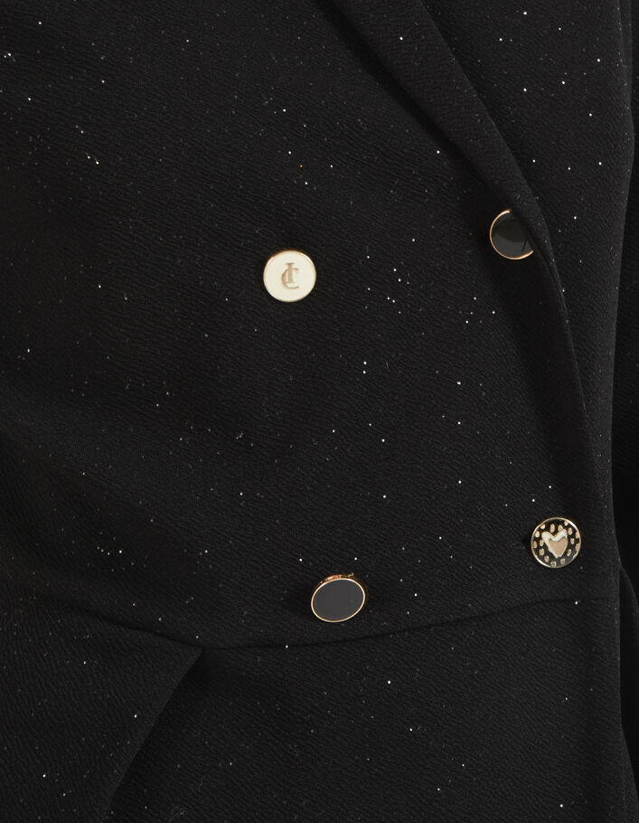 I.Code black glittery dinner suit-style dress - I.CODE