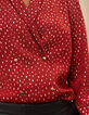Blouse grenat à motifs foil or I.Code-4