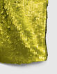 Anisgr&uuml;nes Recycling-Damentop mit Metallic-Pailletten-3