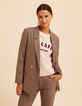 Cremeweißes Sweatshirt Dupions Schriftzug I.Code-6