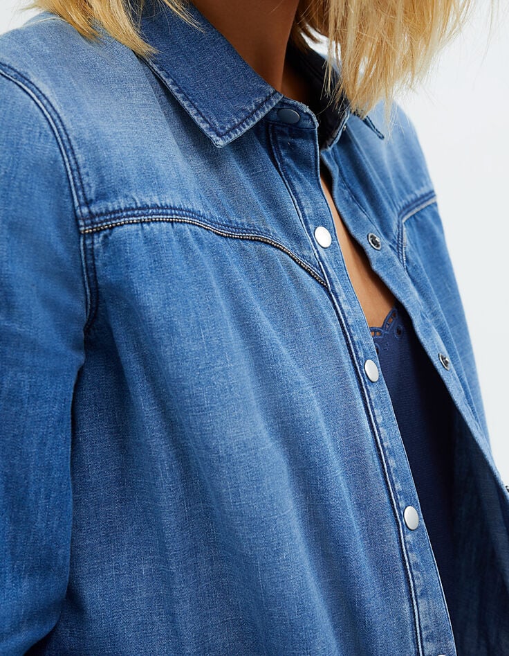 I.Code authentic denim jacket with micro-beads-4