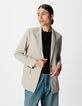 Chaqueta de traje beige para Mujer-3