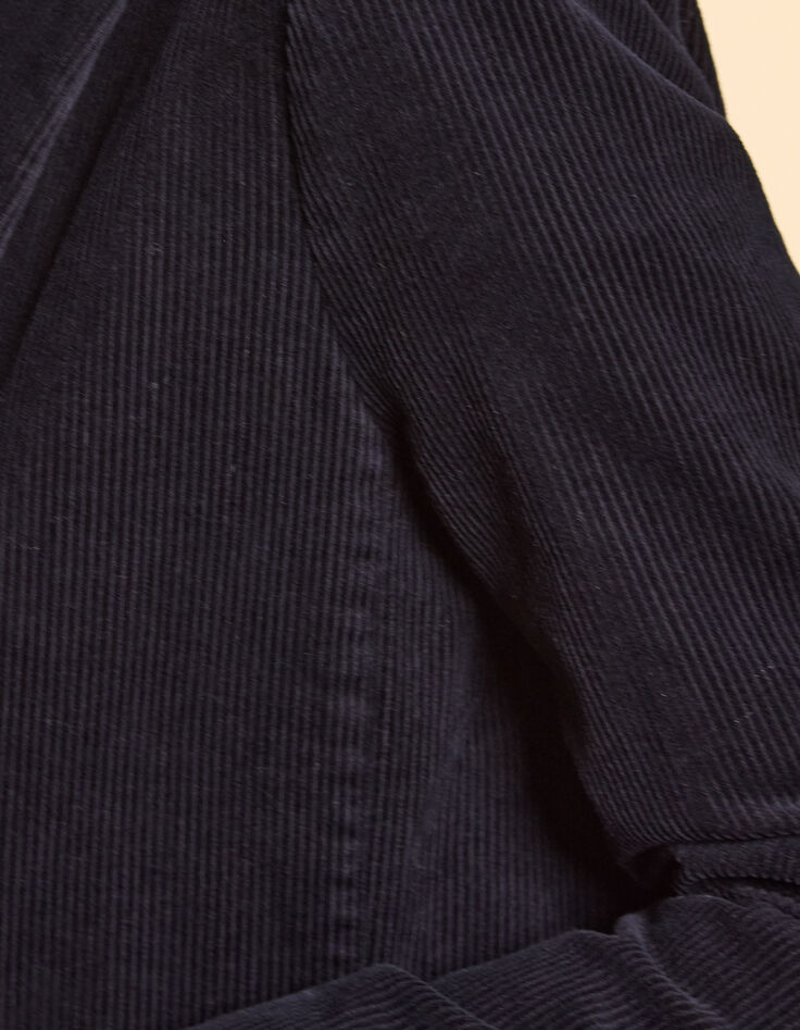 Marineblaue Kordanzugjacke I.Code-7