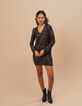 Top negro bordado purpurina I.Code-5
