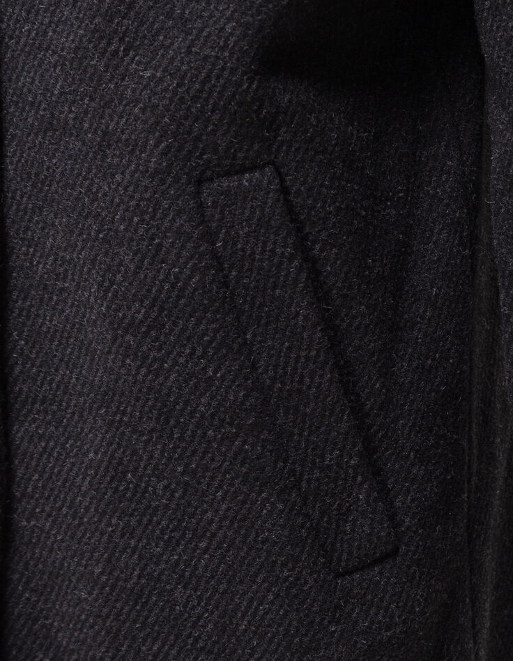 Lange grijze jas overshirtstijl I.Code-7
