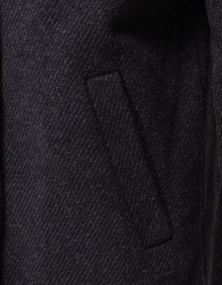 Lange grijze jas overshirtstijl I.Code-7 Lange grijze jas overshirtstijl I.Code-7