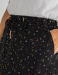 I.Code black arty minimalist print skirt-3