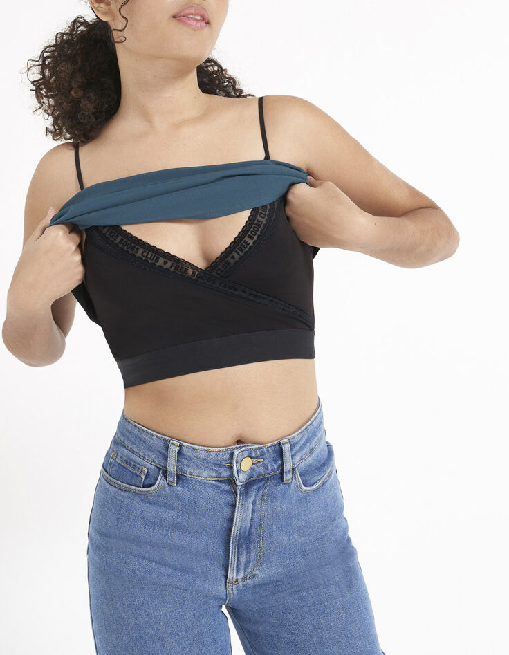 Top sea green sujetador integrado Free Boobs I.Code-7