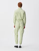 Damen Kampfgeist Mandelgr&uuml;n Denim jumpsuit-2
