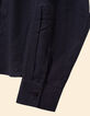 Chemise noire broderies et clous Femme-4