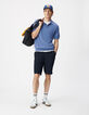 Herren DRY FAST marineblau Seersucker Bermudashorts-1