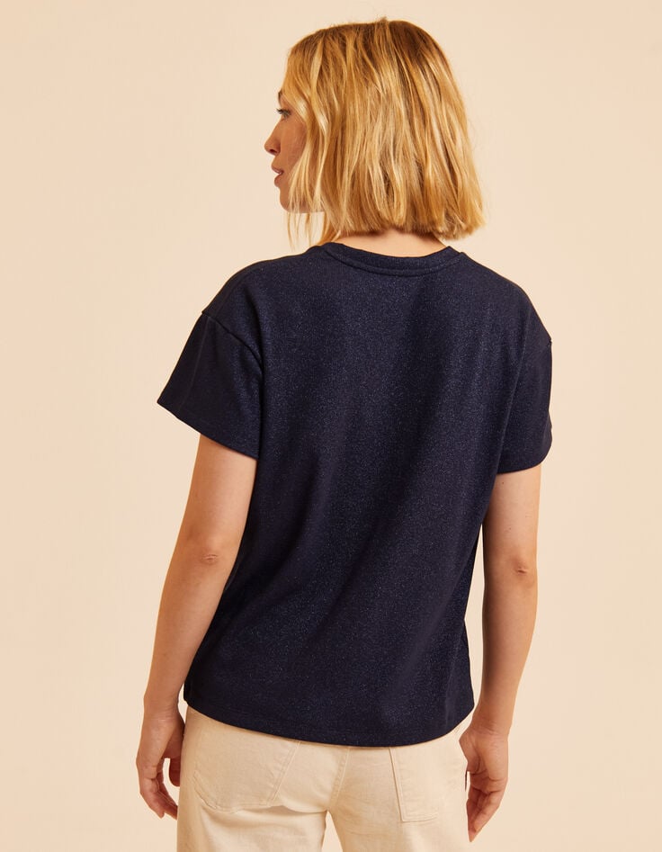 I.Code blue knit T-shirt-3 I.Code blue knit T-shirt-3