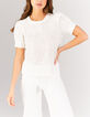 I.Code ecru top with heart eyelet embroidery-1