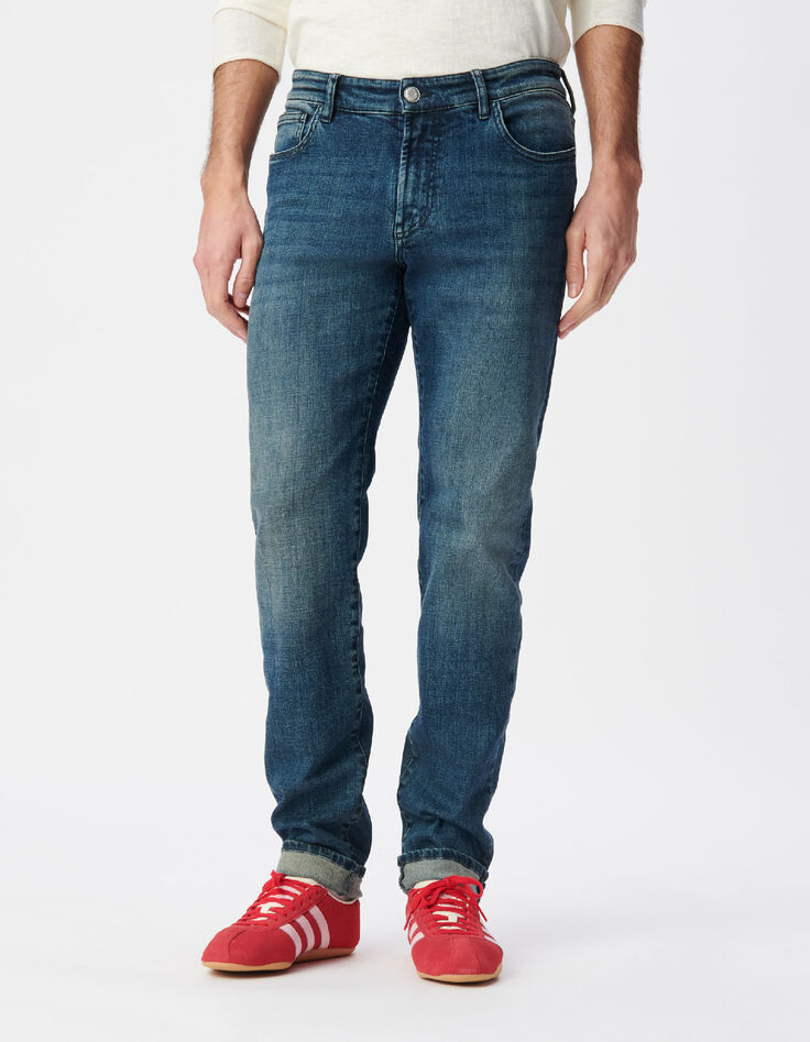 Blaue Bruce Slim-Herrenjeans-7
