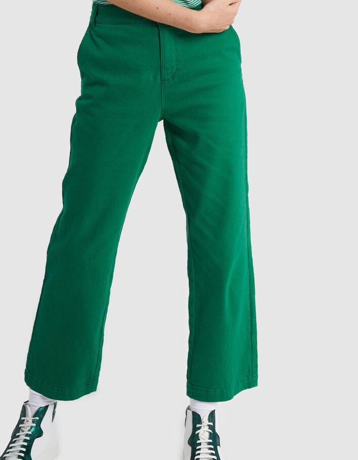I.Code meadow green flared jeans - I.CODE