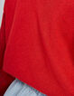 Pull rouge carmin tricot fin lurex I.Code-4