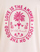 T-shirt blanc à message rose I.Code-6