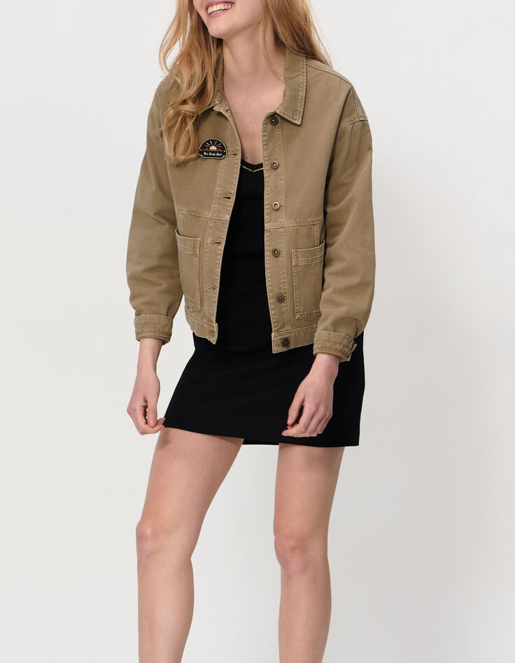 Veste en jean kaki I.Code-4